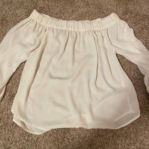 White off the shoulder blouse